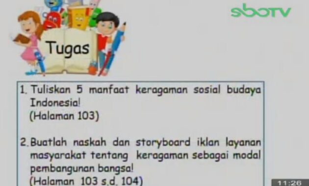 Tuliskan 5 manfaat keragaman sosial budaya Indonesia!