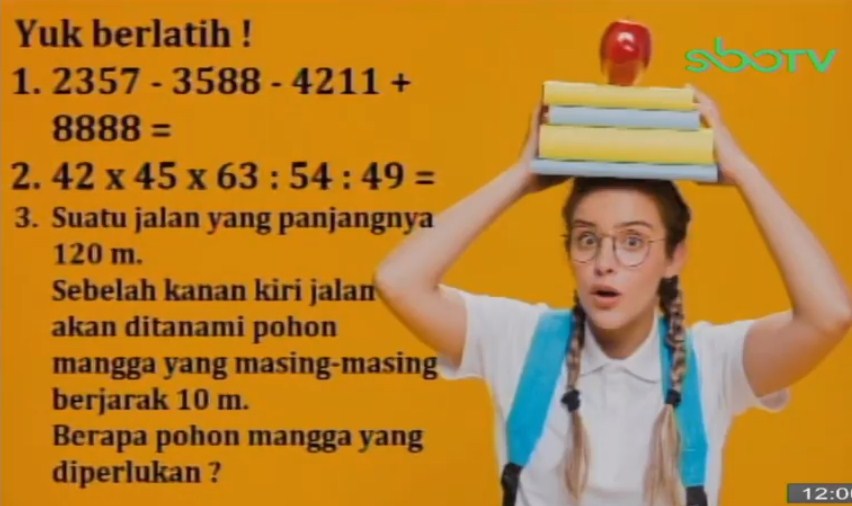 Soal dan Jawaban SBO TV 16 September SD Kelas 6