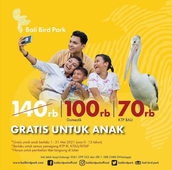 Tiket Bali Bird Park