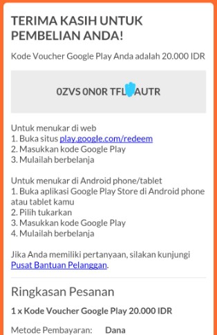 Voucher Google Play Gratis