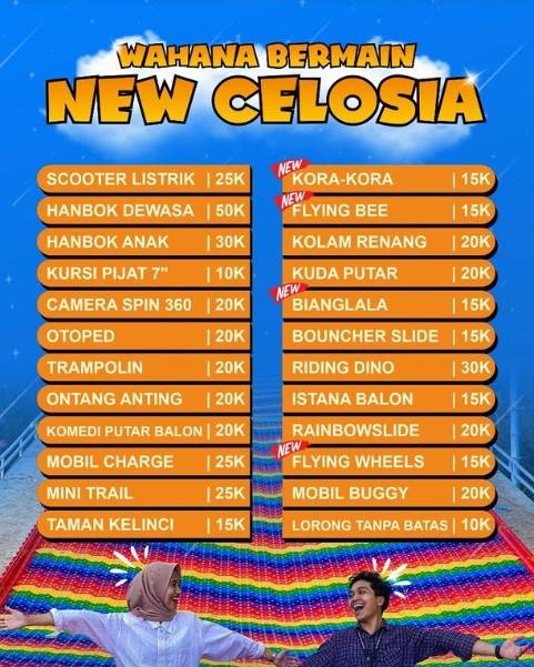 Tiket Wahana New Celosia