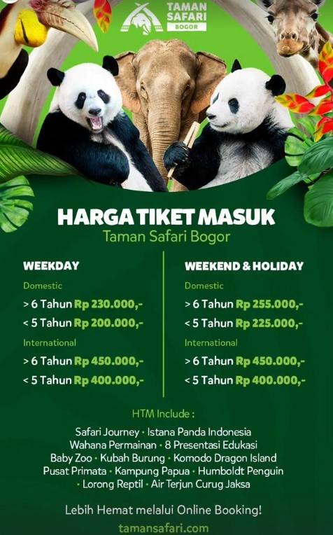 HTM Taman Safari Bogor
